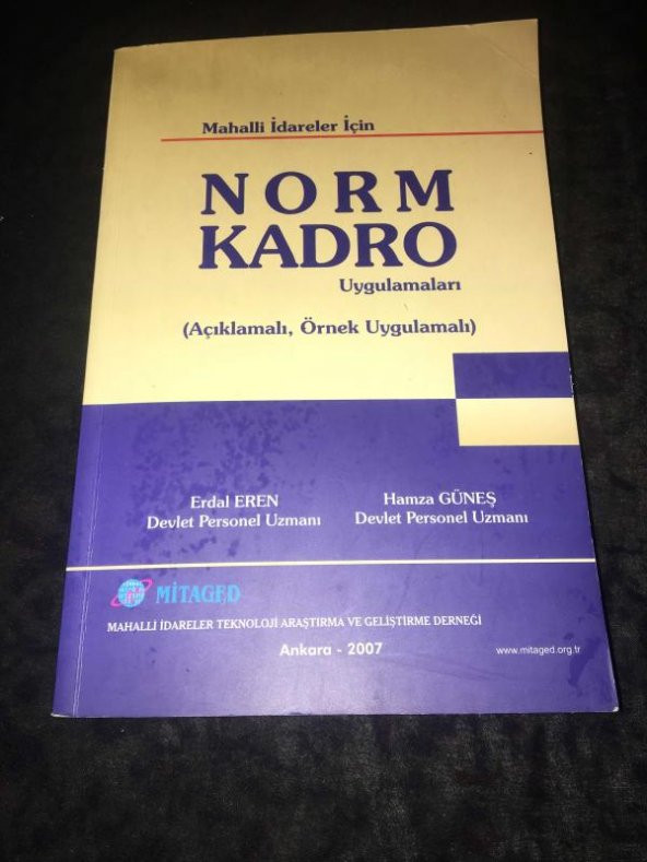 Mahalli İdareler İçin NORM KADRO Uygulamaları [Açıklamalı,Örnek Uygulamalı]   ( İKİNCİ EL ÜRÜN )
