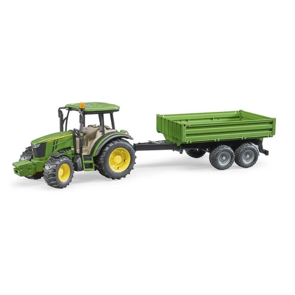 Bruder John Deere 5115M Oyuncak Traktör ve Römork - 4
