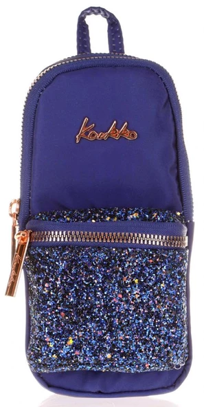 Kaukko Bright Lacivert Taşlı Junior Bag Çanta Şekilli Kalem Çantası - Resim 2