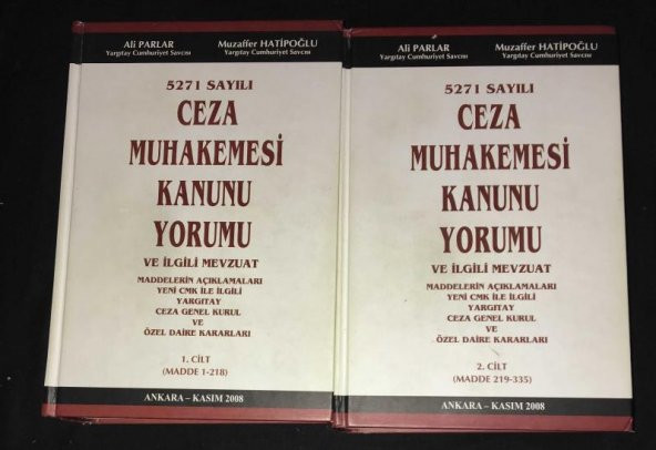 5271 Sayılı CEZA MUHAKEMESİ KANUNU YORUMU VE İLGİLİ MEVZUAT [2 Cilt Takım]   ( İKİNCİ EL ÜRÜN ) - 1