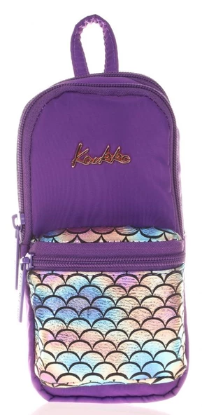 Kaukko Bright Scale Mor Junior Bag Çanta Şekilli Kalem Çantası - 2