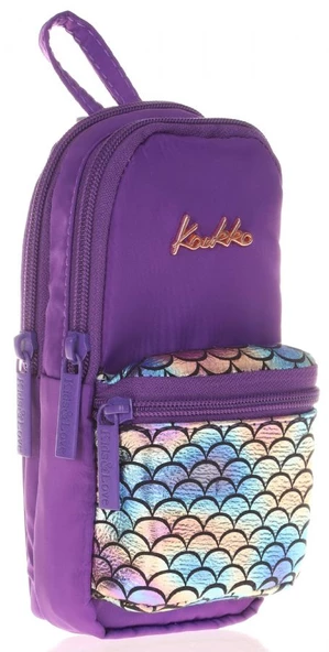 Kaukko Bright Scale Mor Junior Bag Çanta Şekilli Kalem Çantası