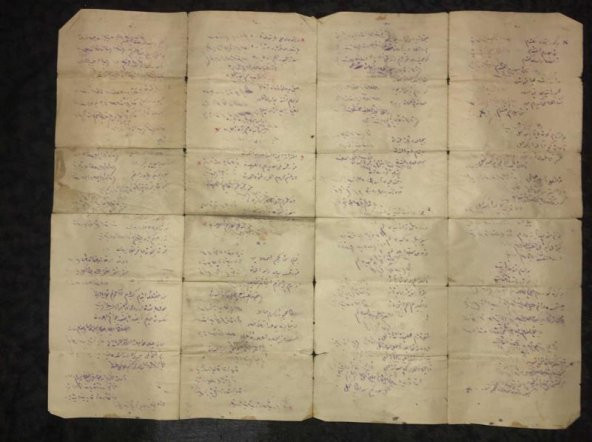 48 Dörtlükten oluşan Şiir Nüshası [El Yazma]   ( İKİNCİ EL ÜRÜN )
