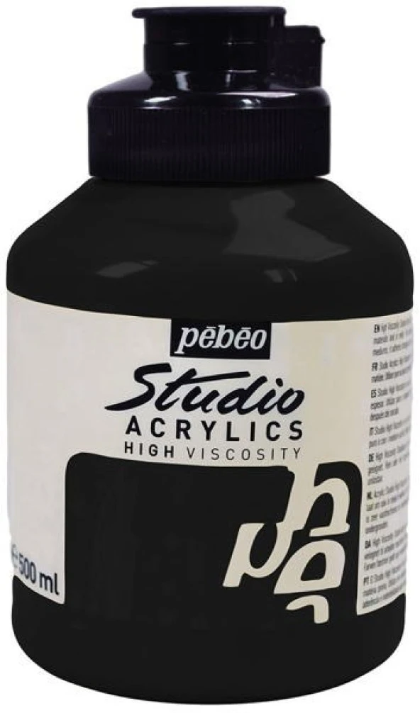 Pebeo Studio Akrilik Boya 500 ml 26 Mars Black