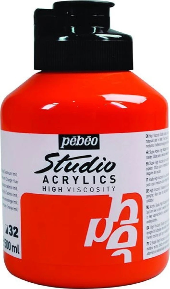 Pebeo Studio Akrilik Boya 500 ml 32 Cadmium Orange Hue