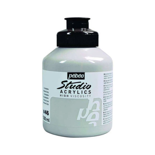 Pebeo Studio Akrilik Boya 500 ml.  46 Naturel Grey - 1