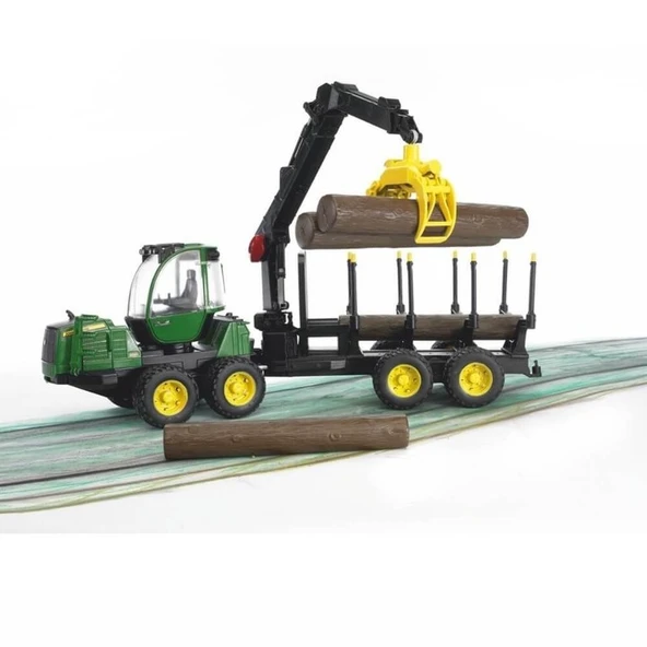 Bruder John Deere Oyuncak Kütük Yükleme ve Nakliye Aracı - 3