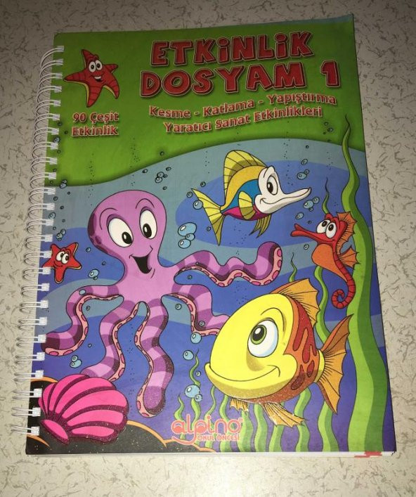 ETKİNLİK DOSYAM 1 Kesme,Katlama,Yapıştırma Yaratıcı Sanat Etkinlikleri 90 ÇEŞİT ETKİNLİK   ( İKİNCİ EL ÜRÜN )