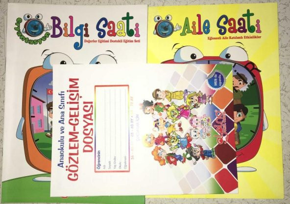 Okul Öncesi Eğitim Seti BİLGİ SAATİ [18 Fasikül+Aile Katılımlı Etkinlik Kitabı]   ( İKİNCİ EL ÜRÜN )