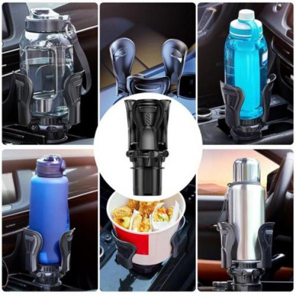 Coofbe Yeni Tasarım Ayarlanabilir Araç İçi Bardaklık Bardak Tutucu Şişe Tutucu Sarsılmaz Bardaklık - 3