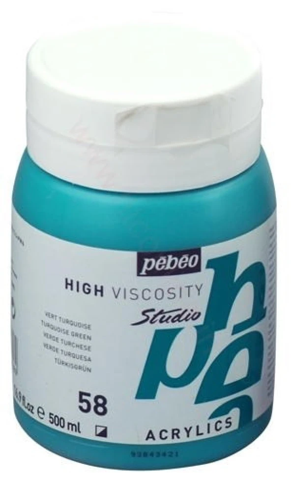Pebeo Studio Akrilik Boya 500 ml 58 Turquoise Green