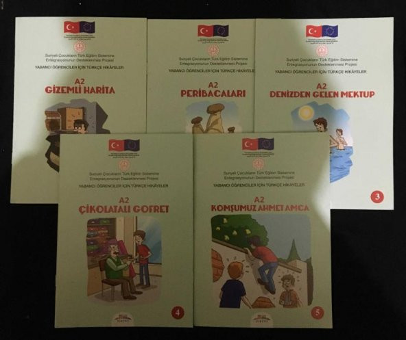YABANCI ÖĞRENCİLER İÇİN TÜRKÇE HİKAYELER A2 [5 KİTAP]   ( İKİNCİ EL ÜRÜN )