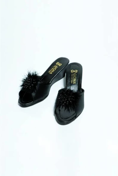 Giona 105 Kadın Dolgu Topuklu Gelin Çeyiz Terliği - 10