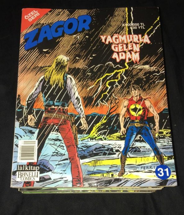 Özel Seri ZAGOR Yağmurla Gelen Adam Sayı 31   ( İKİNCİ EL ÜRÜN )