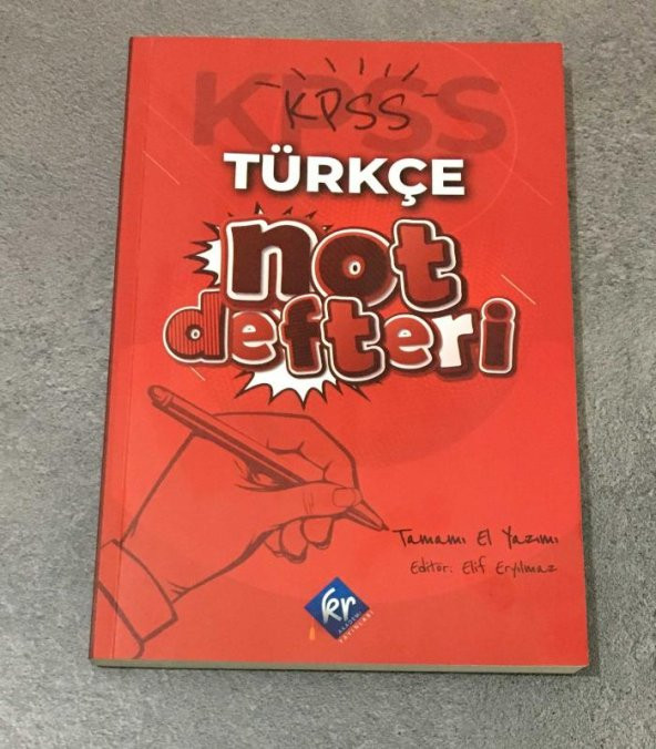 Tamamı El Yazımı - KPSS TÜRKÇE NOT DEFTERİ   ( İKİNCİ EL ÜRÜN ) - 1