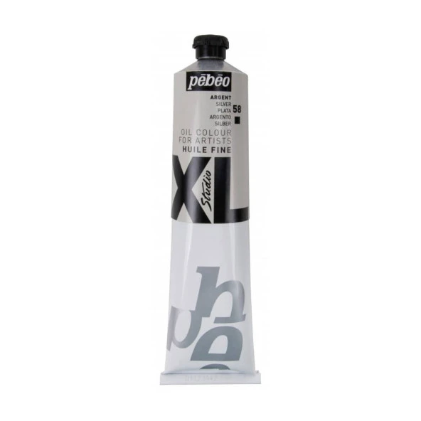 Pebeo Huile Fine XL Yağlı Boya 200 ml. 58 Silver