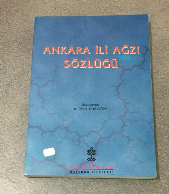 ANKARA İLİ AĞZI SÖZLÜĞÜ   ( İKİNCİ EL ÜRÜN )