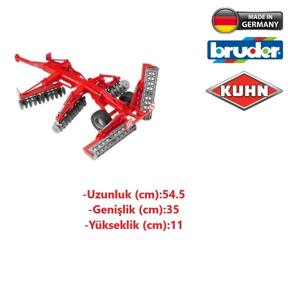 Bruder Kuhn Discover Çok Fonksiyonlu Oyuncak Pulluk - 3