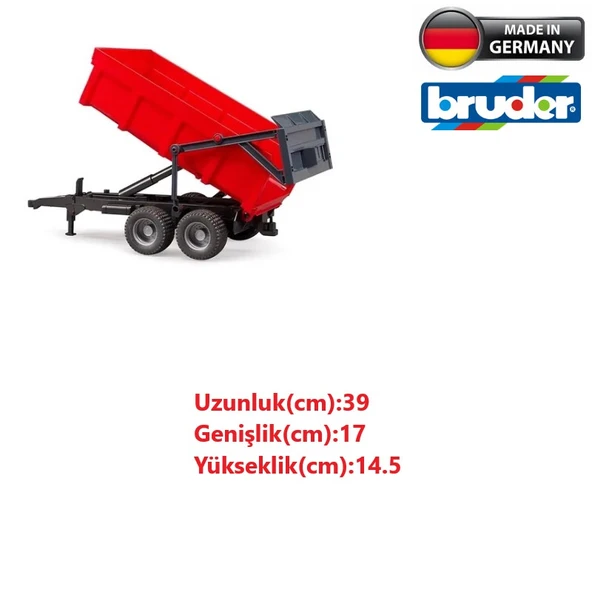 Bruder Kırmızı Damperli Oyuncak Römork - 2