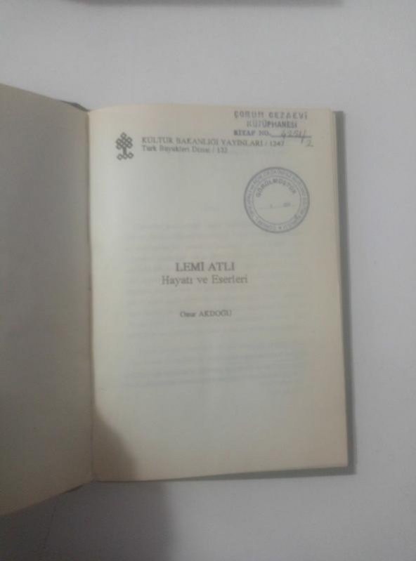 LEMİ ATLI   ( İKİNCİ EL ÜRÜN )