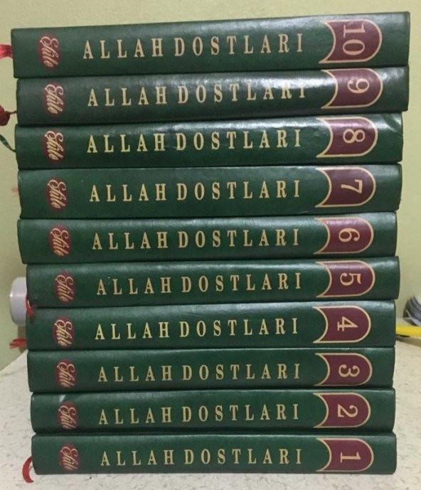 Sahabeden Günümüze ALLAH DOSTLARI 10 Cilt [Tam Takım]   ( İKİNCİ EL ÜRÜN )