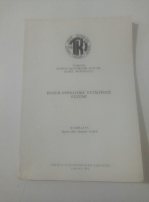 DOZER OPERATÖRÜ YETİŞTİRME EĞİTİMİ   ( İKİNCİ EL ÜRÜN ) - 1