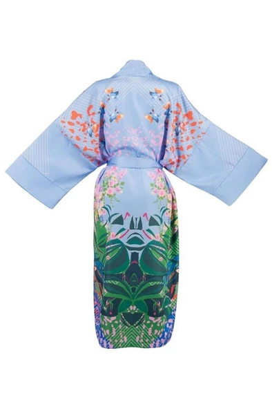 Mayovera  Tasarım VERA BOHEME  Blue Dream Kimono Plaj Elbisesi - 1