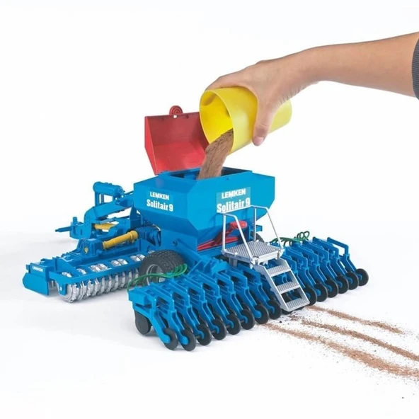 Bruder Lemken Solitair 9 Kombine Oyuncak Tohum Ekim Makinası - 6