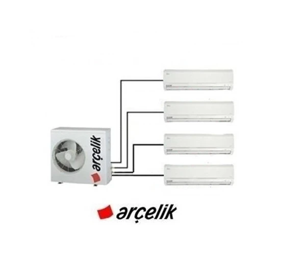 Arçelik Multi Sistem Duvar Tipi 4+1 İnverter 9+9+12+18 30000Btu Klima ZM30105-991218