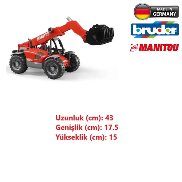Bruder Manitou MLT 633 Oyuncak Teleskopik Yükleyici - 3