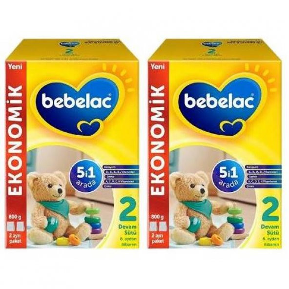Bebelac 2 Devam Maması 800 Gram-2 adet