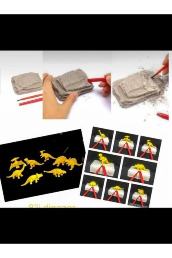 Özcan Tasarım Arkeoloji Kazı Oyuncağı - Dinazor Kazı Oyuncağı - Arkeoloji Oyuncağı - Resim 5