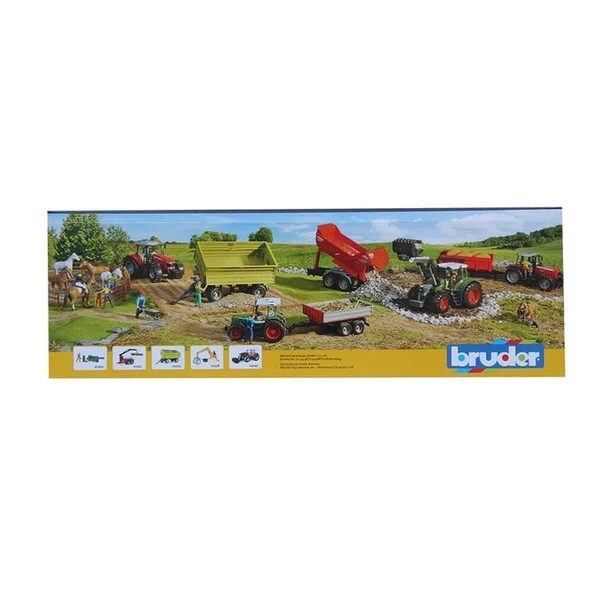 Bruder Massey Ferguson 7480 Oyuncak Traktör ve Römork - 8