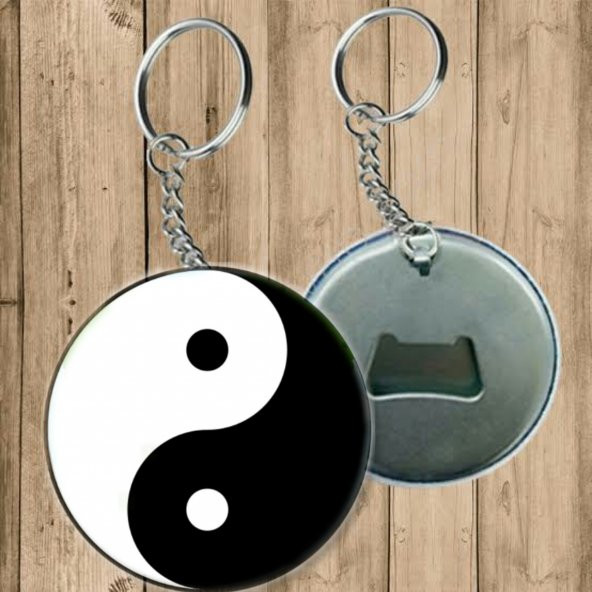 Yin Yang Sembolü Anahtarlık - Açacaklı Anahtarlık