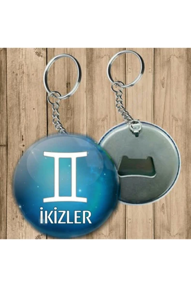 Özcan Tasarım Ikizler Burcu Anahtarlık - Açacaklı Anahtarlık ürün görseli
