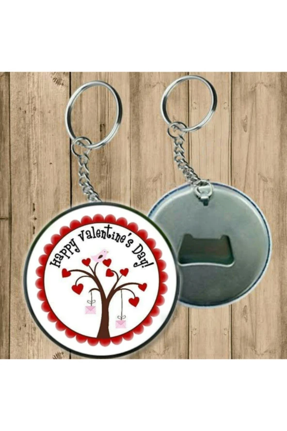 Happy Valentine's Day! Anahtarlık - Açacaklı Anahtarlık