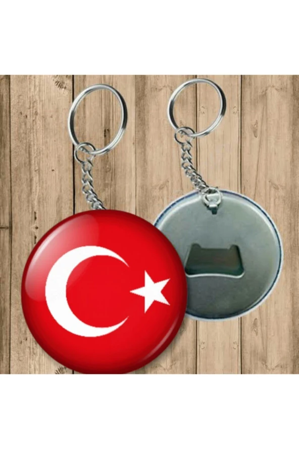 Özcan Tasarım Türk Bayraklı Anahtarlık - Açacaklı Anahtarlık ürün görseli