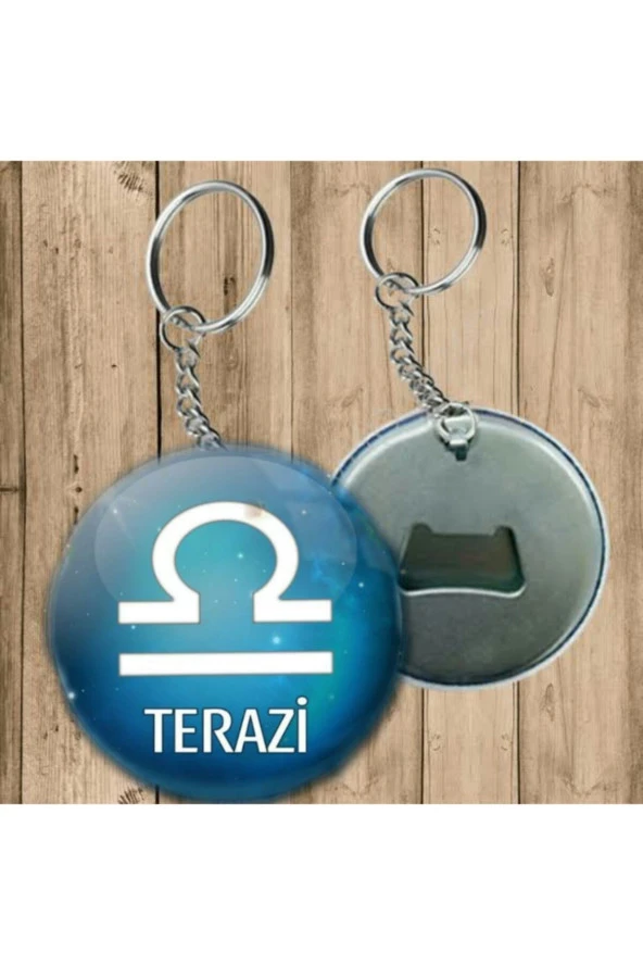 Terazi Burcu Anahtarlık - Açacaklı Anahtarlık
