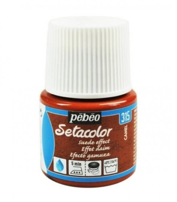 Pebeo Setacolor Suede Effect (Süet Etkisi) Kumaş Boyası 315 CAMEL