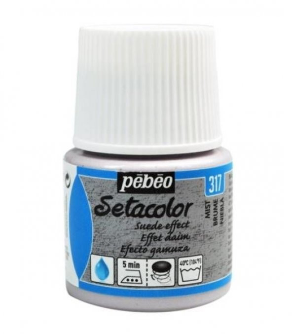 Pebeo Setacolor Suede Effect (Süet Etkisi) Kumaş Boyası 317 MIST