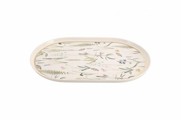 Porland Botanical Kayık Tabak 32 cm 04ALM005058 - 3