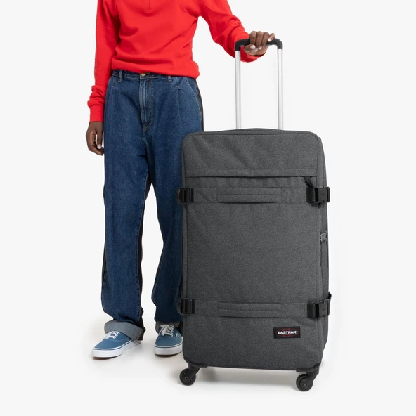 Eastpak TRANSIT'R 4 L BLACK DENIM Tekerlekli Bavul EK0A5BFK77H1 - 6