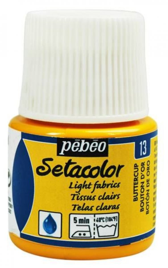Pebeo Setacolor Light Fabric (Transparan) Kumaş Boyası 13 BUTTERCUP