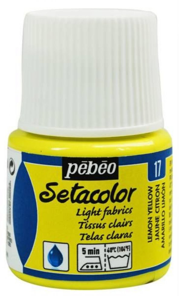 Pebeo Setacolor Light Fabric (Transparan) Kumaş Boyası 17 LEMON YELLOW