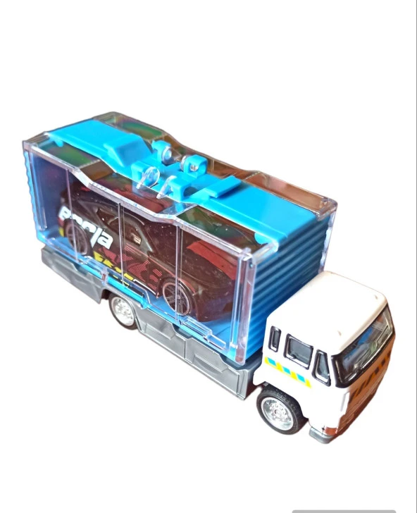 Eğlenceyi Taşımanın Yeni Yolu: 13cm Boyunda Metal Araç Taşıyıcılı Tır - 4