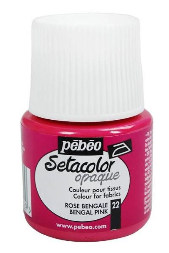 Pebeo Setacolor Light Fabric (Transparan) Kumaş Boyası 22 BENGAL PINK