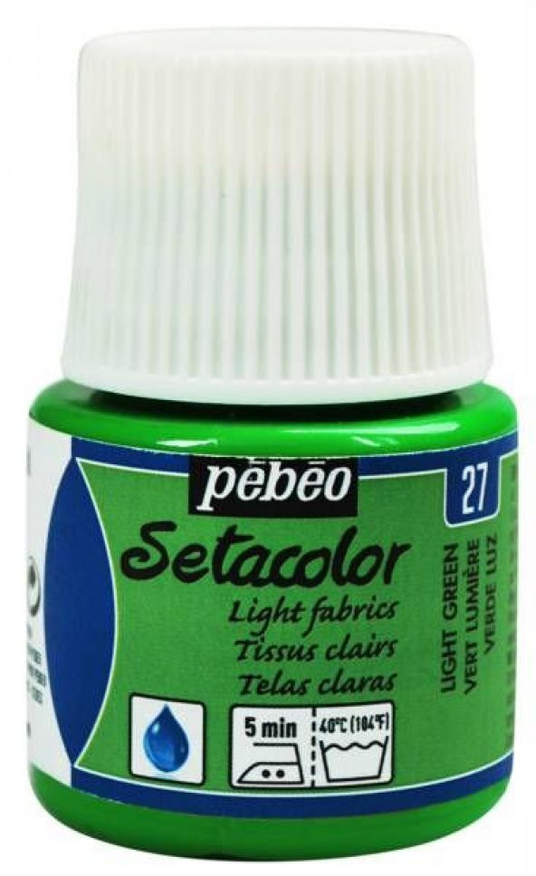 Pebeo Setacolor Light Fabric (Transparan) Kumaş Boyası 27 LIGHT GREEN