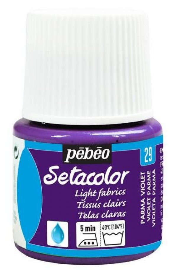 Pebeo Setacolor Light Fabric (Transparan) Kumaş Boyası 29 PARMA VIOLET