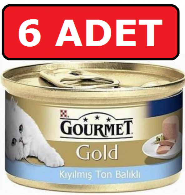 Purina Gourmet Gold Kıyılmış ton balıklı Kedi Konservesi 85 Gr 6 Adet ürün görseli 1