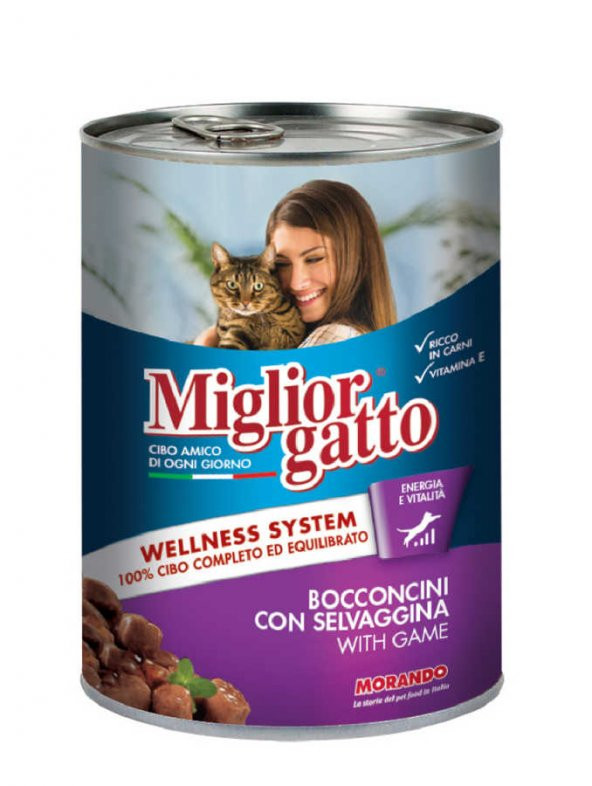 Miglior gatto av hayvanlı yetişkin kedi maması 24 adet x 405 gr konserve yaş mama - Resim 2